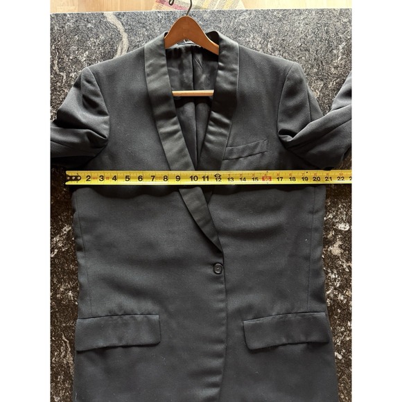 VTG Rudofker Shawl Collar Wool Black Tuxedo Jacket & Pant 40L Old Money Ivy - Picture 8 of 16